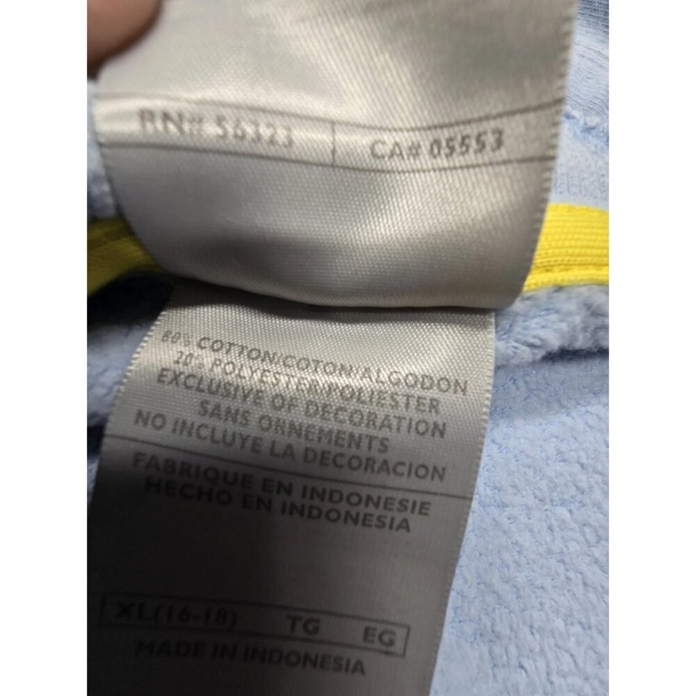 Nike Zip-Up Hoodie Womens‎ XL (16-18)  Light Blue Fleece - Picture 8 of 15